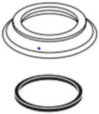 Brizo Baliza Chrome Spout Base With Gasket (Widespread)