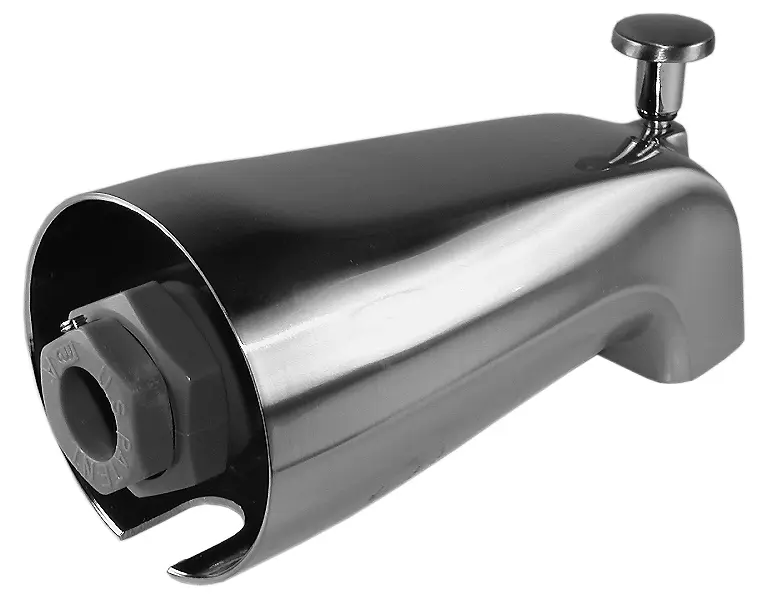 Mark's 1-4-All Diverter Tub Spout, Satin Nickel