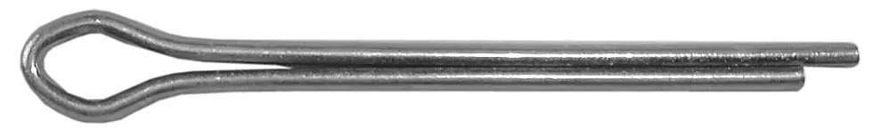 Extended Prong Zinc Plated Steel Cotter Pin, 1/8" x 1-1/2"