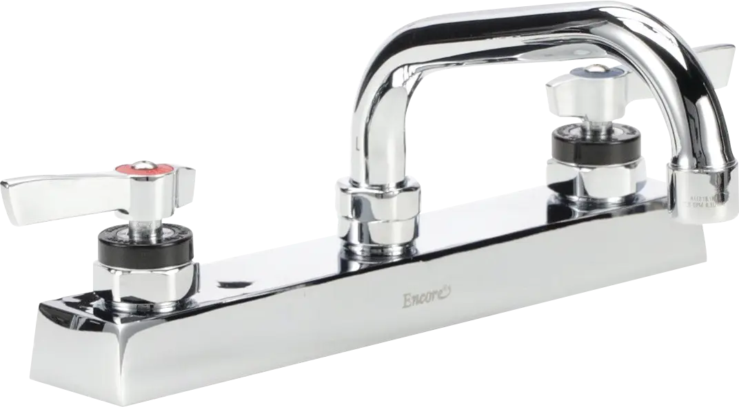 Encore 8" Deck Mount Faucet with Horizontial Spout