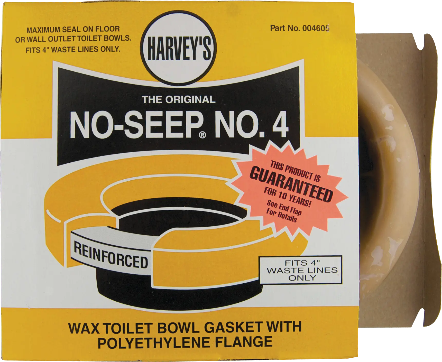 Harvey # 4 No-Seep Closet Wax Gasket with 4" Horn