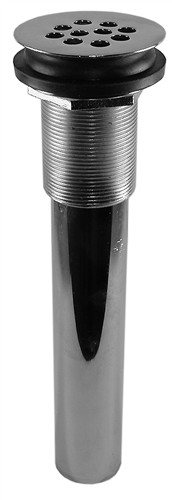 PO Plug, 1-1/4" X 6" Grid Strainer Less Overflow