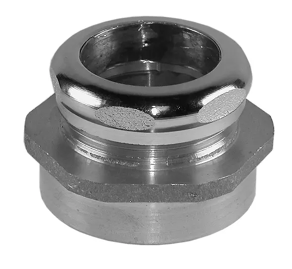 Heavy Cast Brass Trap Adapter, 1-1/4" Slip X 1-1/2" NPT