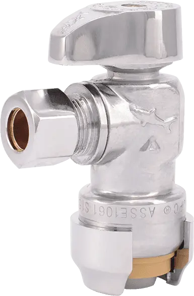 Sharkbite® Angle Stop, 1/2" Sharkbite® X 3/8" OD Compression