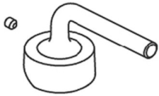 Kohler Vibrant Polished Nickel Straight Lever Handle Kit