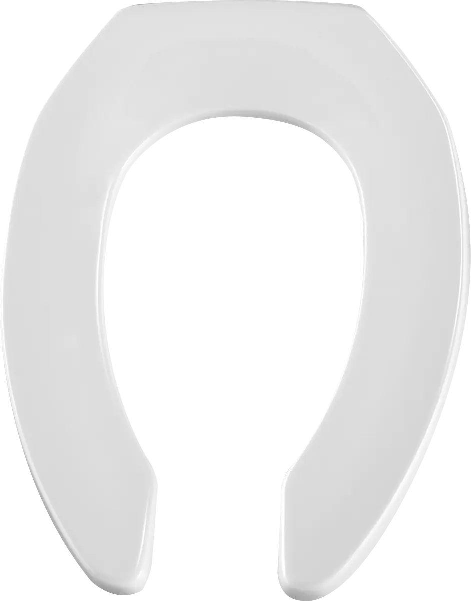 Olsonite Heavy Duty White Solid Plastic Seats (Elongated Bowl)